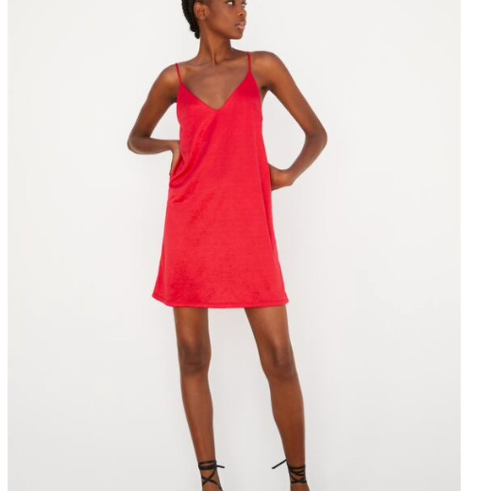 ZARA Satin Lingerie Style Dress